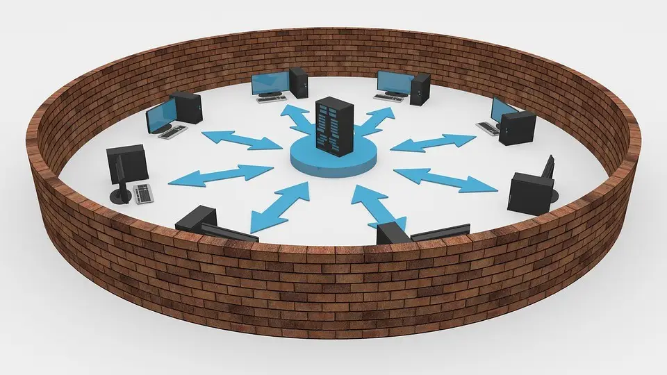 An illustration of a firewall