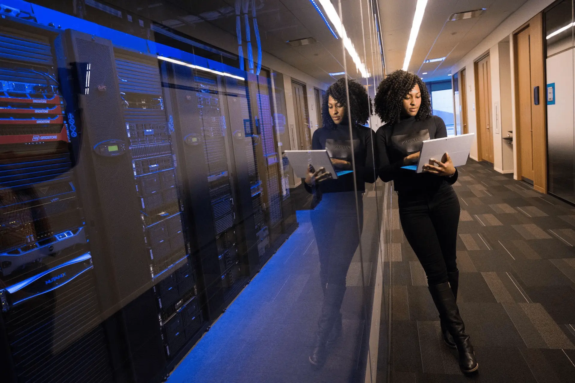 Cloud storage and on-site server