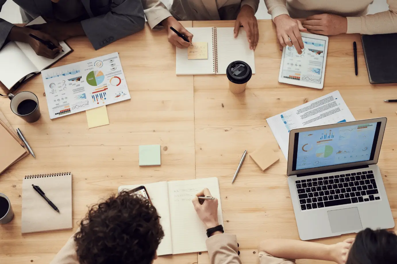 a picture of employees working 